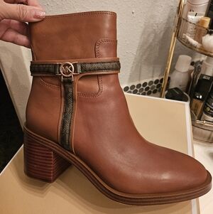 Michael Kors Brown Block Heel Bootie